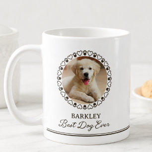 Taza De Café Foto de perro personalizada adorable