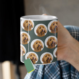 Taza De Café Foto de perro personalizada   Cara de mascota pers