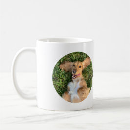 Taza De Café Foto de perro personalizada con texto | Regalo per