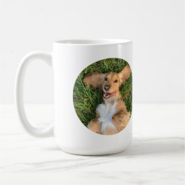 Taza De Café Foto de perro personalizada con texto | Regalo per