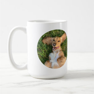 Taza De Café Foto de perro personalizada con texto   Regalo per