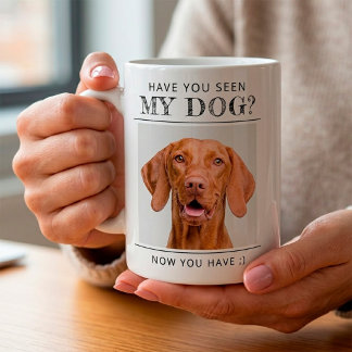 Taza De Café Foto de perro personalizada divertida