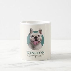 Taza De Café Foto de perro personalizada y nombre