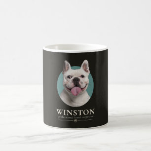 Taza De Café Foto de perro personalizada y nombre