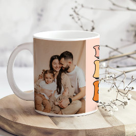 Taza De Café Foto de Personalizado de jefe de mamá, esposa retr