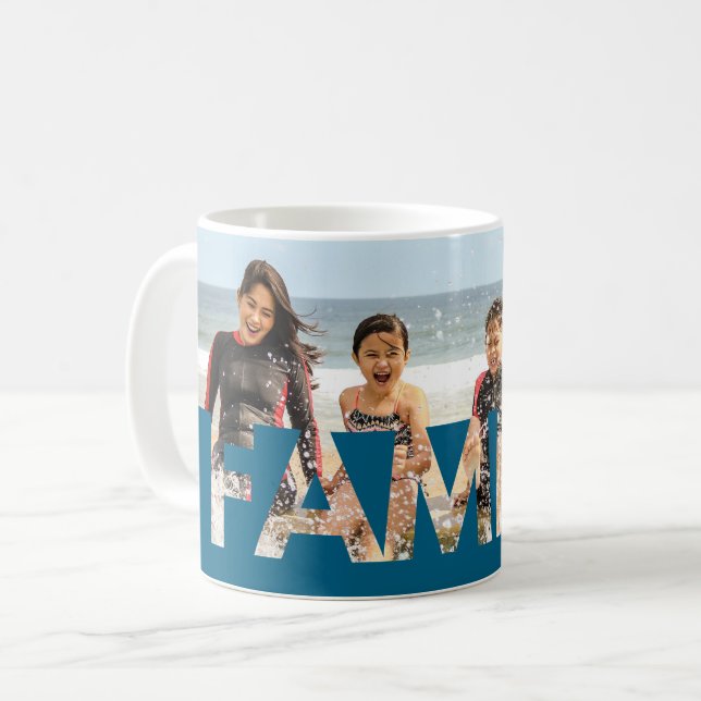 Taza De Café Foto de Personalizado familiar (Anverso izquierdo)