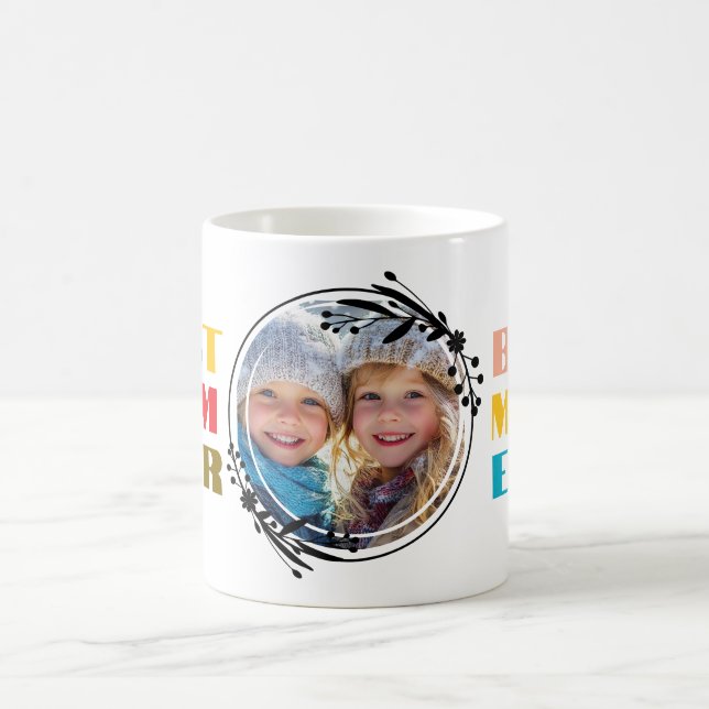 Taza De Café Foto de personalizado Mejor madre Día de la Madre  (Centro)