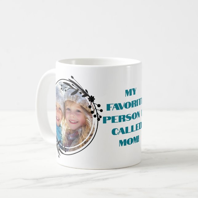 Taza De Café Foto de personalizado Mejor madre Día de la Madre  (Anverso izquierdo)