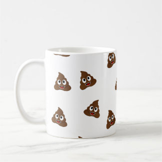 Taza De Café Foto de postas sonrientes de la emoji Poo