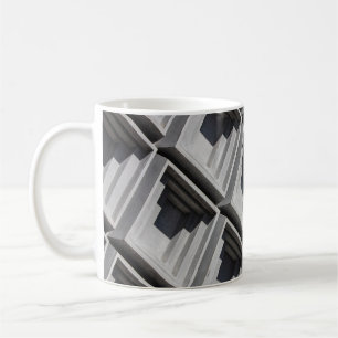 Taza De Café Foto de primer plano del edificio gris