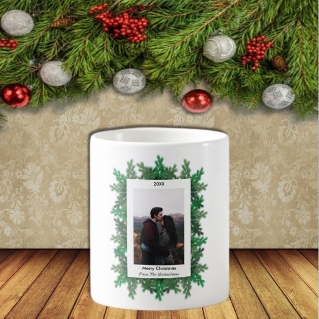 Taza De Café Foto de ramas de árbol de Navidad (Subido por el creador)