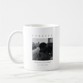 Taza De Café Foto de recién casados moderna minimalista