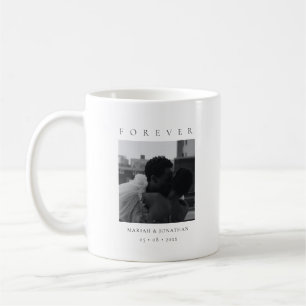 Taza De Café Foto de recién casados moderna minimalista