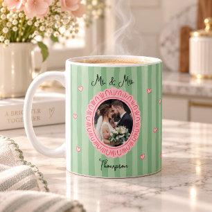 Taza De Café Foto de recién casados Sr. y Sra.