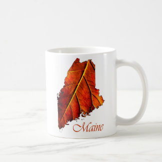 Taza De Café Foto de regalo de filamento de Maine Foliage Mug H