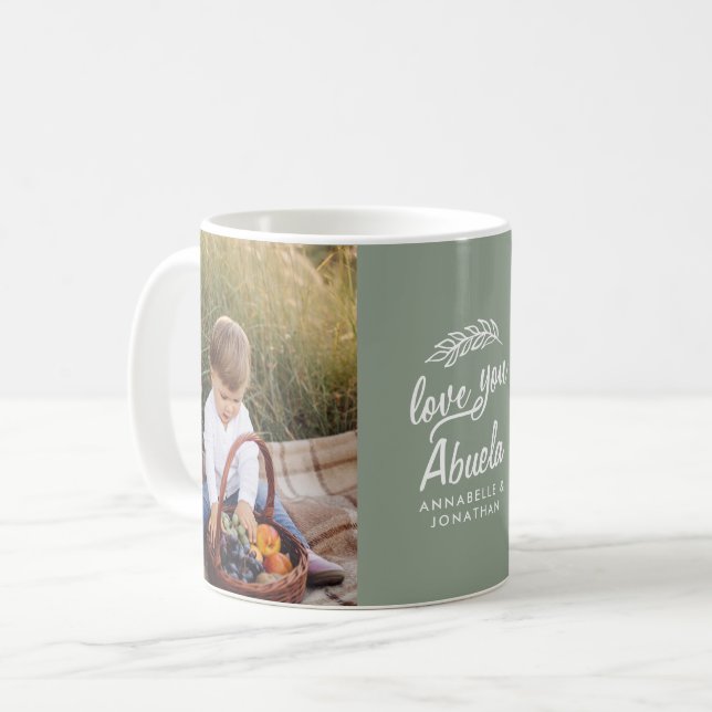 Taza De Café foto de regalo de la familia simple (Anverso izquierdo)