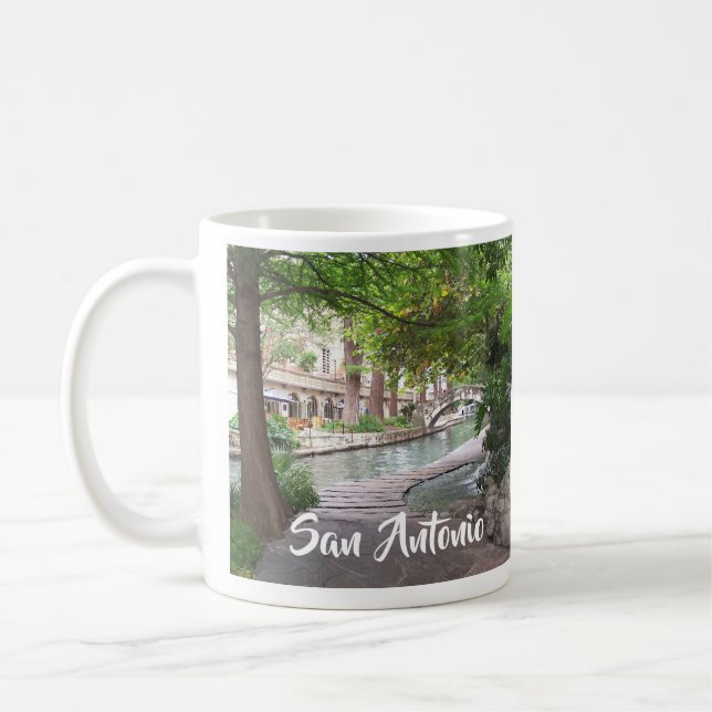 Taza De Café Foto de San Antonio Texas Riverwalk (Izquierda)