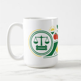 Taza De Café Foto de sello de mercado fresco vintage personaliz