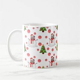 Taza De Café Foto de Snowman con Navidades divertidos