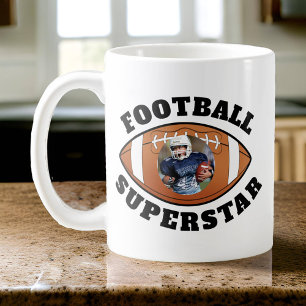 Taza De Café Foto de Superestrella de fútbol