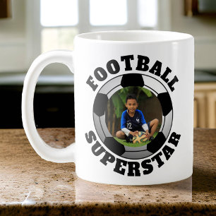 Taza De Café Foto de Superestrella de fútbol/fútbol