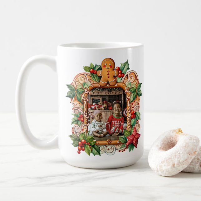 Taza De Café Foto de Sweet Gingerbread (Con donut)