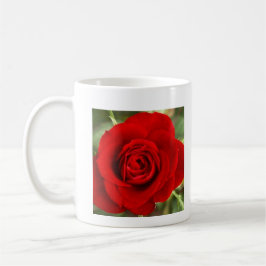 Taza De Café Foto de una rosa roja