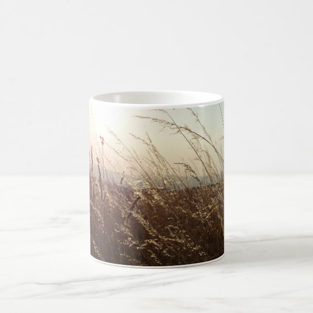 Taza De Café Foto de verano Clásico de la Mugre Blanca (Centro)