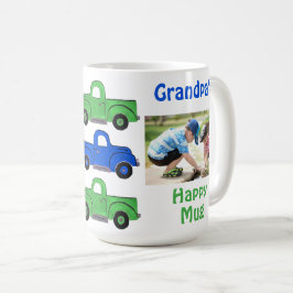 Taza De Café FOTO de Vintage Truck KIDS del abuelo