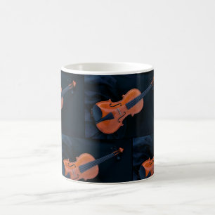 Taza De Café Foto de violín en primer plano