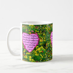 TAZA DE CAFÉ FOTO DE WILDFLOWER JEREMIAH 29:11