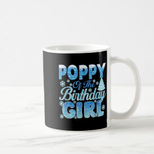 Taza De Café Foto Del Chica De Cumpleaños Snowflakes Themed Mat