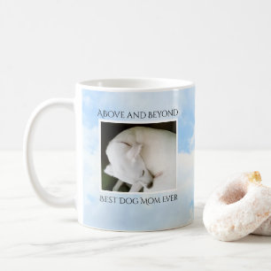 Taza De Café Foto del cielo azul lindo Mejor mamá de perros