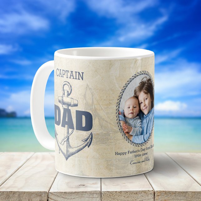 Taza De Café Foto del Día del Padre Náutico Anchor Femenino (Subido por el creador)