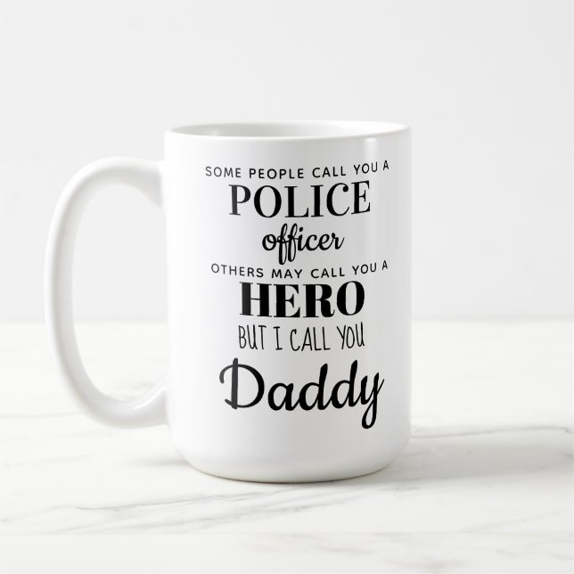 Taza De Café Foto del Día del Padre Padre Hero (Izquierda)