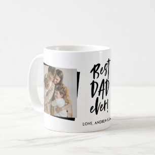 Taza De Café Foto del Día Dos del Mejor Papá Nunca Padre
