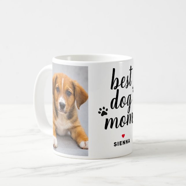 Taza De Café Foto del Mascota de Día de la Madre personalizado  (Anverso izquierdo)
