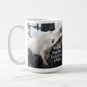 Taza De Café Foto del mejor perro de Cute, papá y amigo nunca