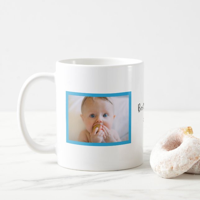 Taza De Café Foto del Personalizado del Día del Padre (Con donut)