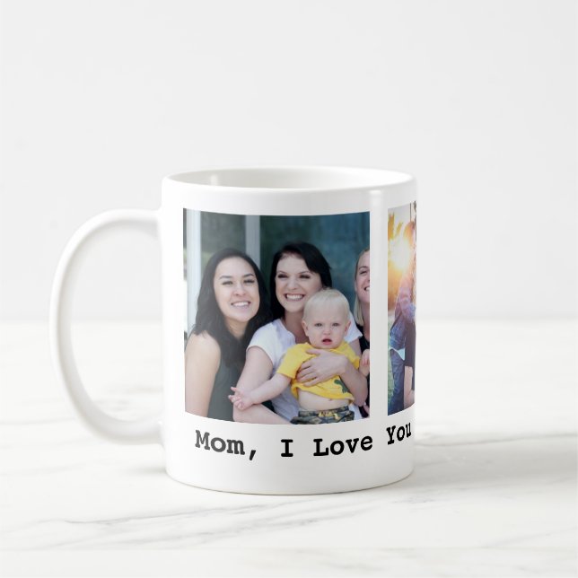 Taza De Café Foto del regalo 3 del Día de la Madre (Izquierda)