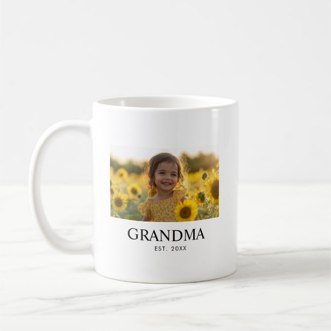 Taza De Café Foto elegante de abuela (Izquierda)