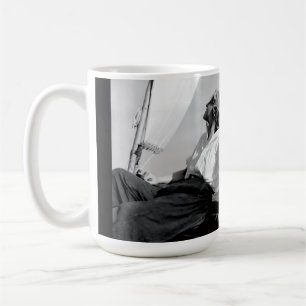 Taza De Café Foto en blanco y negro de marinera