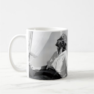Taza De Café Foto en blanco y negro de marinera