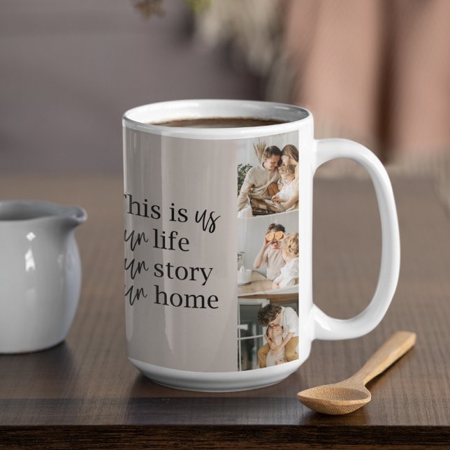 Taza De Café Foto familiar moderna de pareja y cita encantadora (Subido por el creador)