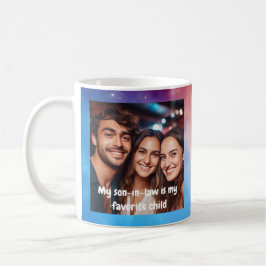 Taza De Café Foto favorita de yerno Mensaje moderno 2002
