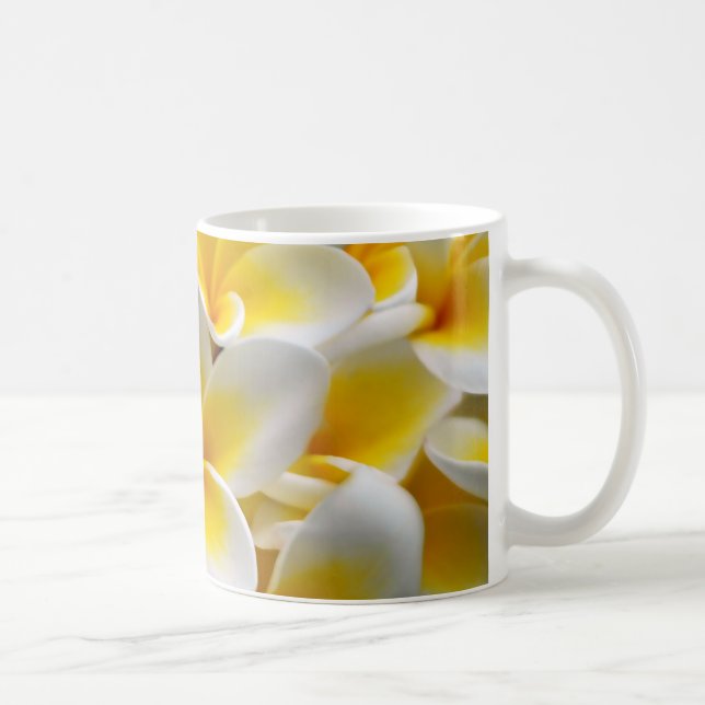 Taza De Café Foto Frangipani Plumeria de Flor (Derecha)