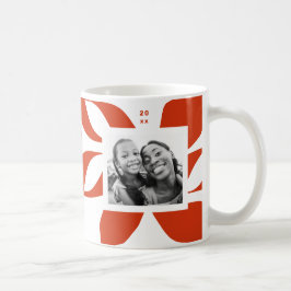 Taza De Café Foto gráfica de vacaciones de Poinsettia