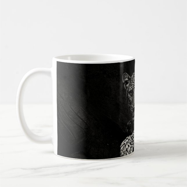 TAZA DE CAFÉ FOTO GRIEGA DE LEOPARD MENTAL (Izquierda)