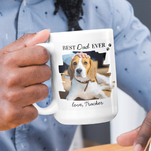 Taza De Café Foto Mascota personalizada de Best Dog Dad