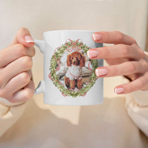 Taza De Café Foto mascota Personalizada Perro Perro Navidades W